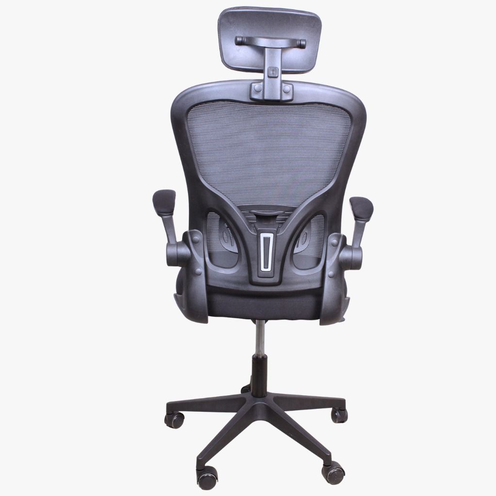 Ergonomic Mesh Office Chair with Headrest (Premium Grey)